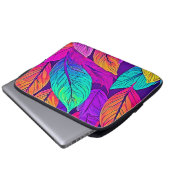 Vivid Leaf Muster Laptopschutzhülle (Vorne Knopf)