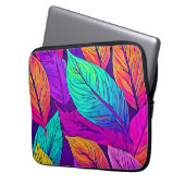 Vivid Leaf Muster Laptopschutzhülle (Vorderseite Links)