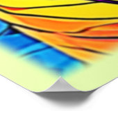 Vivid Leaf Muster Poster (Ecke)