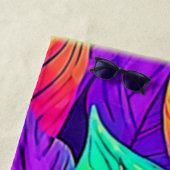 Vivid Leaf Muster Strandtuch (Beispiel)