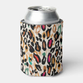 Vivid Leopard Animal Prints Dosenkühler (Kanne Vorderseite)