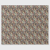 Vivid Leopard Animal Prints Geschenkpapier (Flach)