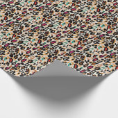 Vivid Leopard Animal Prints Geschenkpapier (Ecke)