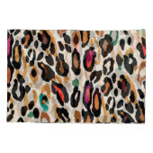 Vivid Leopard Animal Prints Kissenbezug (Rückseite)