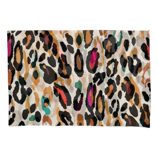Vivid Leopard Animal Prints Kissenbezug (Vorderseite)