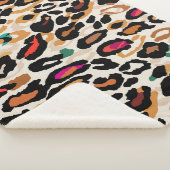 Vivid Leopard Animal Prints Sherpadecke (3/4)