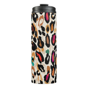 Vivid Leopard Animal Prints Thermosbecher