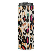 Vivid Leopard Animal Prints Thermosbecher (Rückseite)