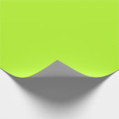 Vivid Lime Green Uni Colored Geschenkpapier (Ecke)