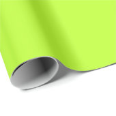 Vivid Lime Green Uni Colored Geschenkpapier (Rolleneckpunkt)