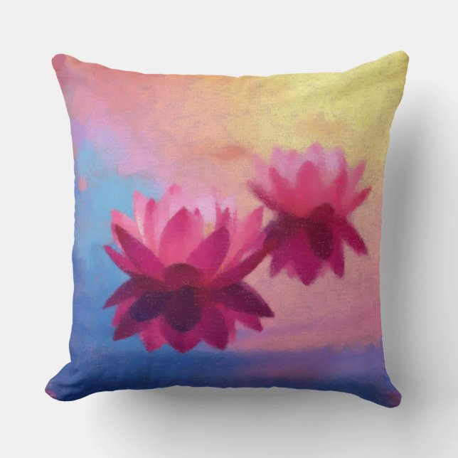 Vivid Lotus Kissen (Vorderseite)