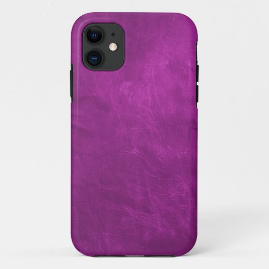 Vivid Magenta Leather Case-Mate iPhone Hülle (Rückseite)