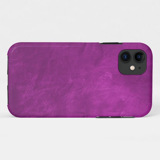 Vivid Magenta Leather Case-Mate iPhone Hülle (Rückseite (Horizontal))