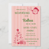 Vivid Mandarine entzogen Holiday Open House Einladung (Vorderseite)