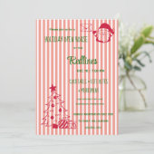 Vivid Mandarine entzogen Holiday Open House Einladung (Stehend Vorderseite)