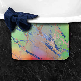 Vivid Marble | Farbige, fette Pastelle Wasserfarbe Badematte