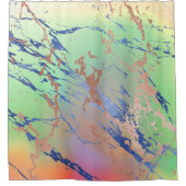 Vivid Marble | Farbige, fette Pastelle Wasserfarbe Duschvorhang (Vorderseite)