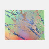 Vivid Marble | Farbige, fette Pastelle Wasserfarbe Fußmatte (Vorderseite)