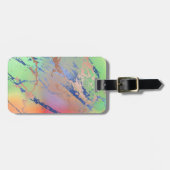 Vivid Marble | Farbige, fette Pastelle Wasserfarbe Gepäckanhänger (Vorderseite horizontal)