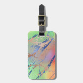Vivid Marble | Farbige, fette Pastelle Wasserfarbe Gepäckanhänger (Vorderseite vertikal)