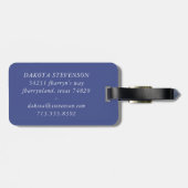 Vivid Marble | Farbige, fette Pastelle Wasserfarbe Gepäckanhänger (Rückseite horizontal)