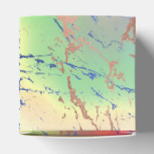 Vivid Marble | Farbige, fette Pastelle Wasserfarbe Geschenkschachtel (Oben)