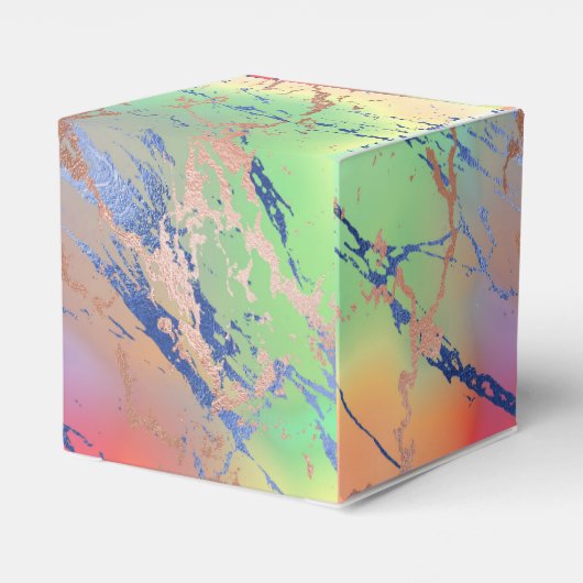 Vivid Marble | Farbige, fette Pastelle Wasserfarbe Geschenkschachtel (Rückseite)