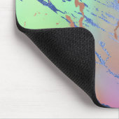 Vivid Marble | Farbige, fette Pastelle Wasserfarbe Mousepad (Ecke)