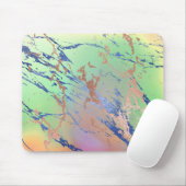 Vivid Marble | Farbige, fette Pastelle Wasserfarbe Mousepad (Mit Mouse)