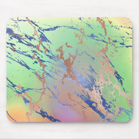 Vivid Marble | Farbige, fette Pastelle Wasserfarbe Mousepad (Vorne)