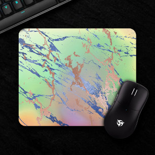 Vivid Marble   Farbige, fette Pastelle Wasserfarbe Mousepad