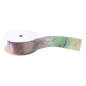 Vivid Marble | Farbige, fette Pastelle Wasserfarbe Satinband (Spule)