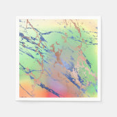 Vivid Marble | Farbige, fette Pastelle Wasserfarbe Serviette (Vorderseite)