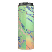 Vivid Marble | Farbige, fette Pastelle Wasserfarbe Thermosbecher (Rückseite)