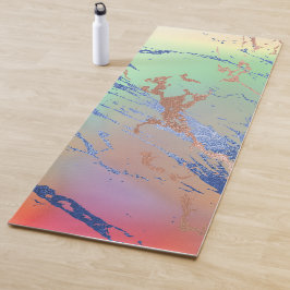 Vivid Marble | Farbige, fette Pastelle Wasserfarbe Yogamatte