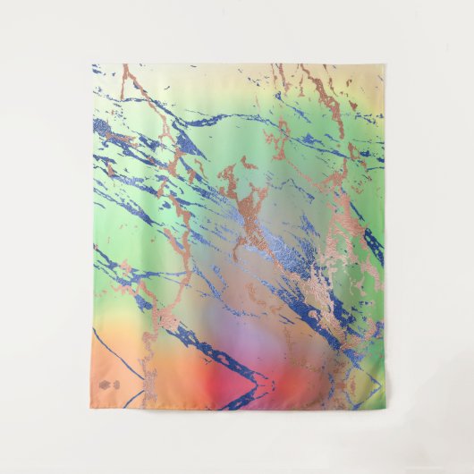 Vivid Marble | Farbige, fette Wasserfarbenhintergr Wandteppich (Vorderseite)