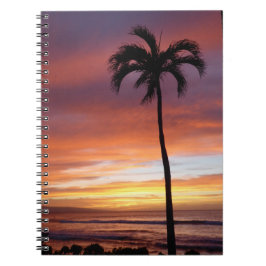 Vivid Maui Sunset Foto Spiral Notebook Notizblock