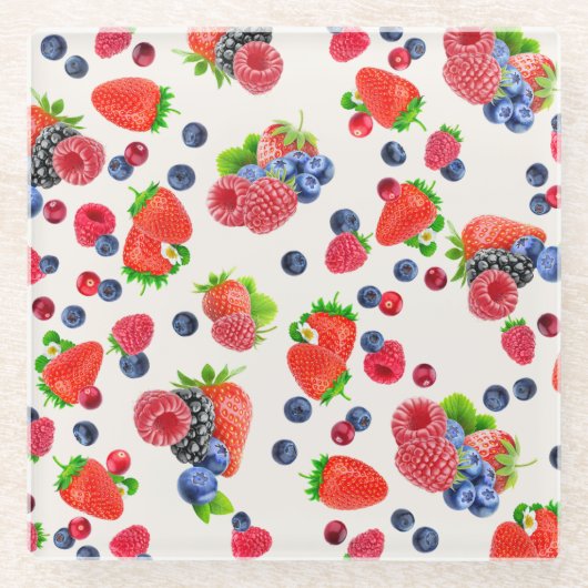 Vivid Mixed Berries Untersetzer (Vorderseite)