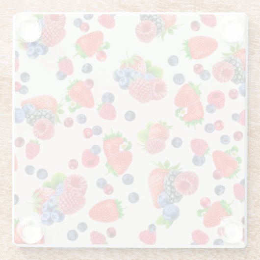 Vivid Mixed Berries Untersetzer (Rückseite)