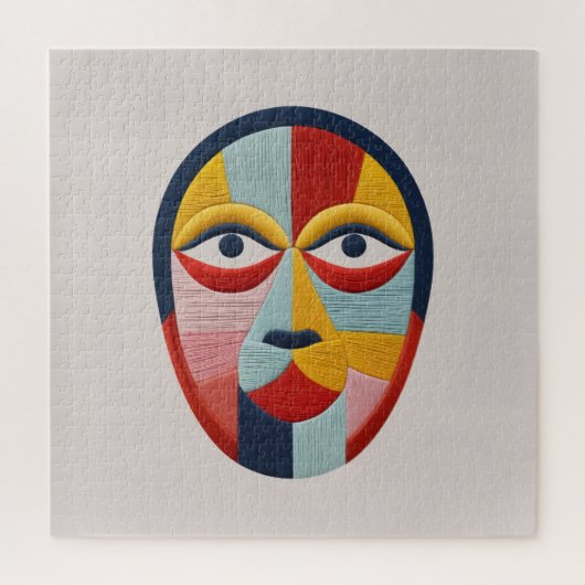 Vivid Mosaic Mask Puzzle (Vertikal)