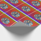 Vivid Multicolor 3D Design Matte Wrapping Paper" Geschenkpapier (Ecke)