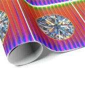 Vivid Multicolor 3D Design Matte Wrapping Paper" Geschenkpapier (Rolleneckpunkt)