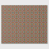 Vivid Multicolor 3D Design Matte Wrapping Paper" Geschenkpapier (Flach)