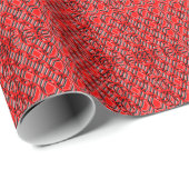 Vivid Multicolor 3D Design Matte Wrapping Paper" Geschenkpapier (Rolleneckpunkt)