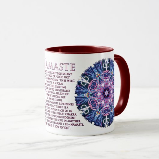 Vivid Namaste Tasse (VorderseiteRechts)