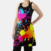 Vivid Neon Abstrakt Art in Motion Schürze (InSitu)