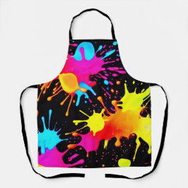 Vivid Neon Abstrakt Art in Motion Schürze