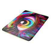 Vivid Neon Eye mit Melkfarben Badematte (Schrägansicht)