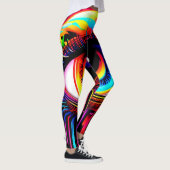 Vivid Neon Eye mit Melkfarben Leggings (Rechts)