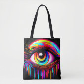 Vivid Neon Eye mit Melkfarben Tasche (Vorderseite)